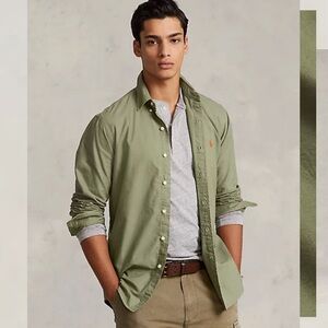 NWOT Polo Ralph Lauren: Classic Fit Garment-Dyed Oxford Shirt - size: Large